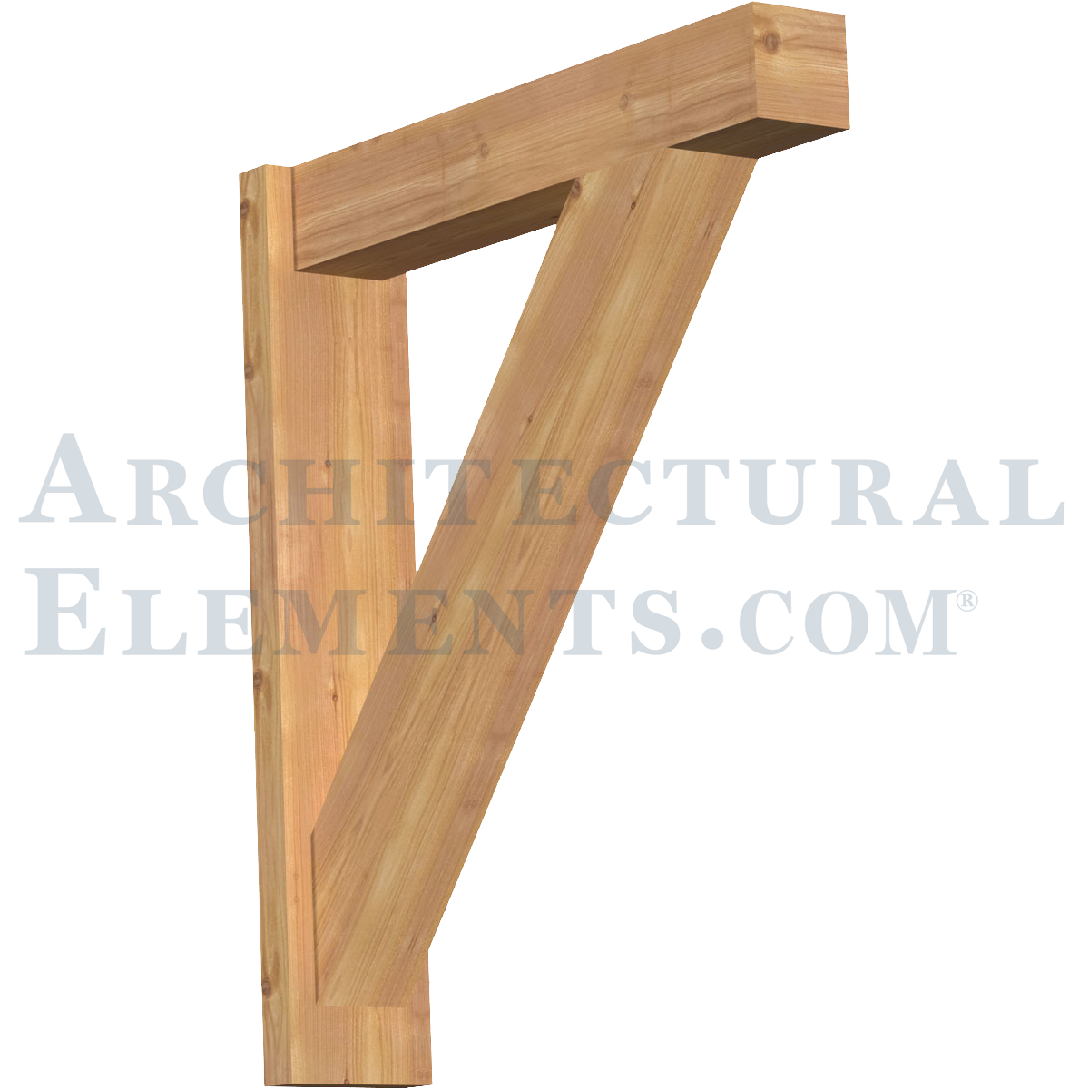 Viewing product Structural Wood Bracket w/Back Board - 